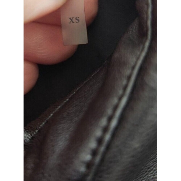 Dolce Cabo puff sleeve faux leather dress Color Black Size XS - Picture 8 of 14